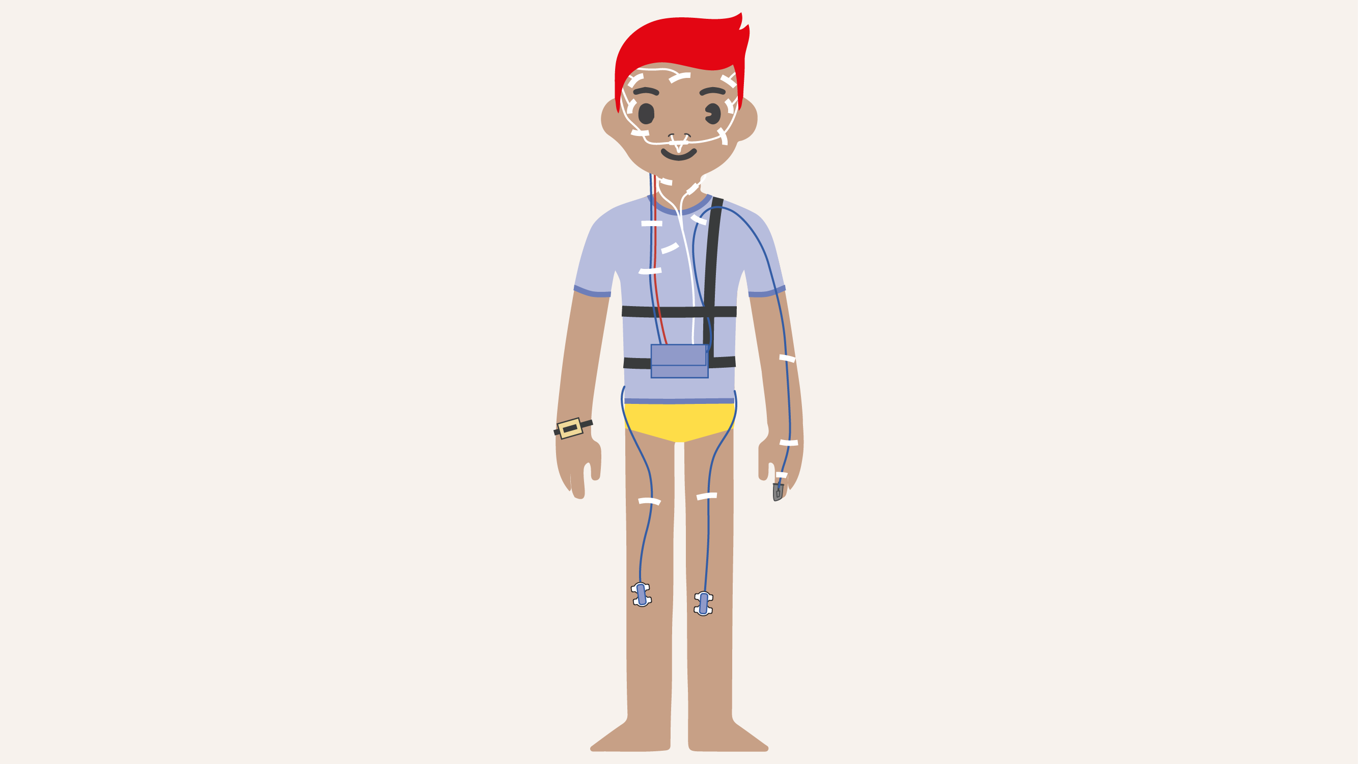 illustratie van Polysomnografie Bij Kinderen