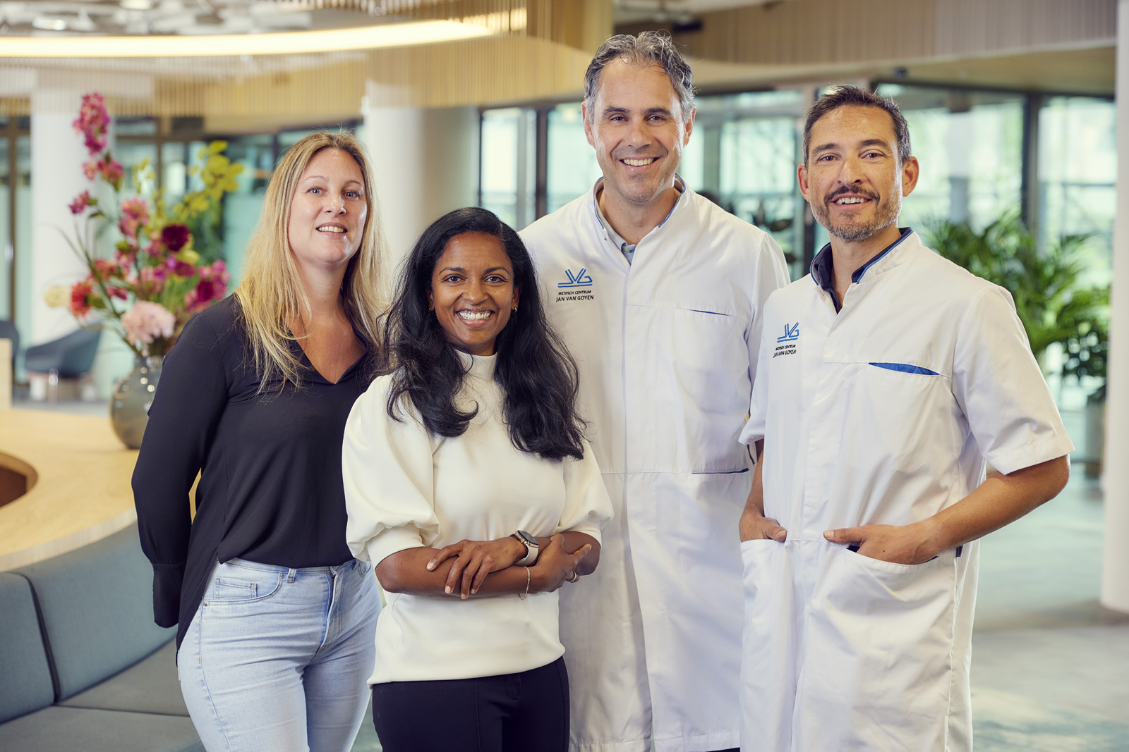 OK medewerkers in het nieuwe OK complex van Medisch Centrum Jan van Goyen